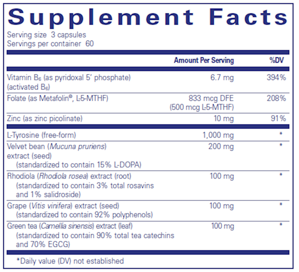 DopaPlus, 180 Capsules , Brand_Pure Encapsulations Form_Capsules Requires Consultation Size_180 Capsules