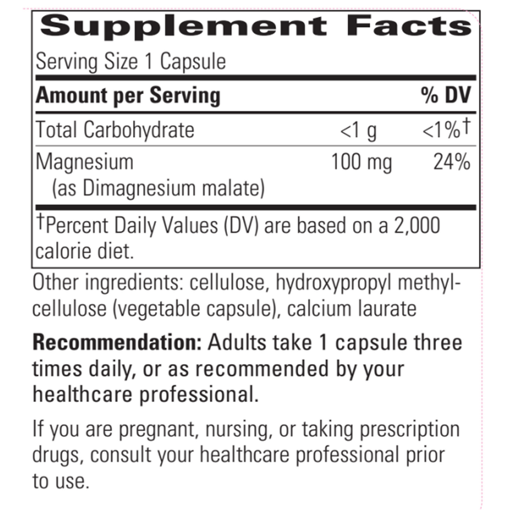 Magnesium Malate, 90 Capsules