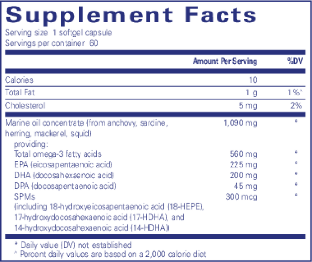 Pro-Resolve Omega, 60 Softgels , Brand_Pure Encapsulations Form_Softgels Requires Consultation Size_60 Softgels