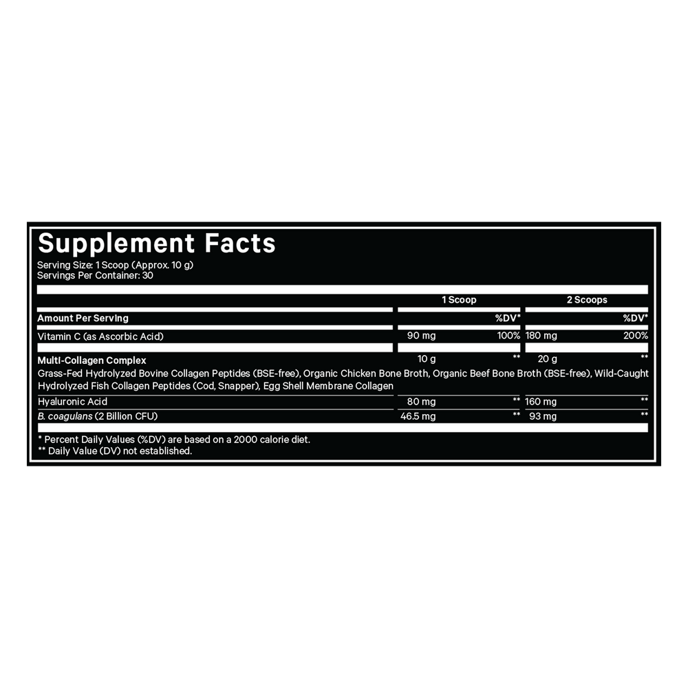 Hydrolyzed Multi Collagen Peptides Unflavored, 300 g Powder
