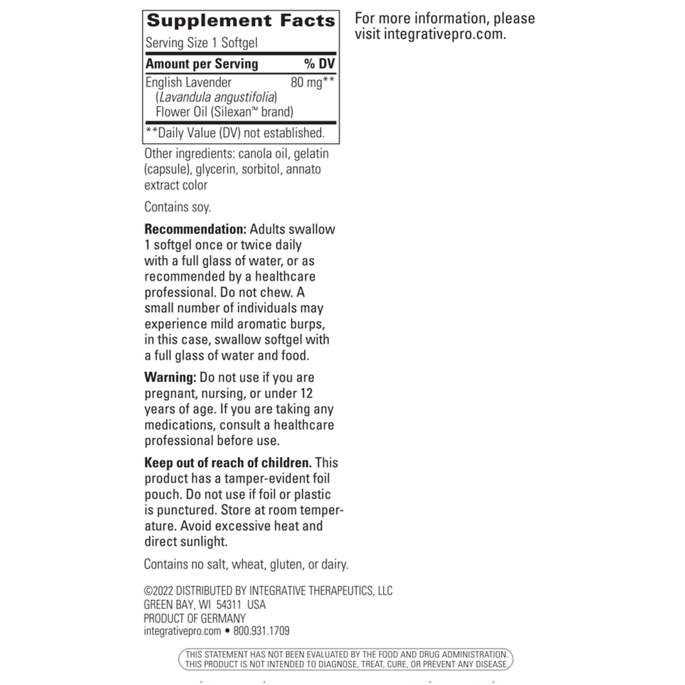 Lavela WS 1265, 60 Softgels