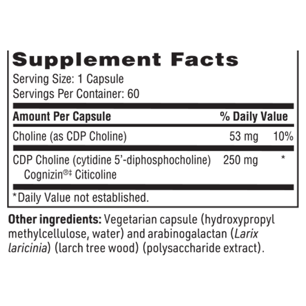 CDP Choline, 60 Capsules
