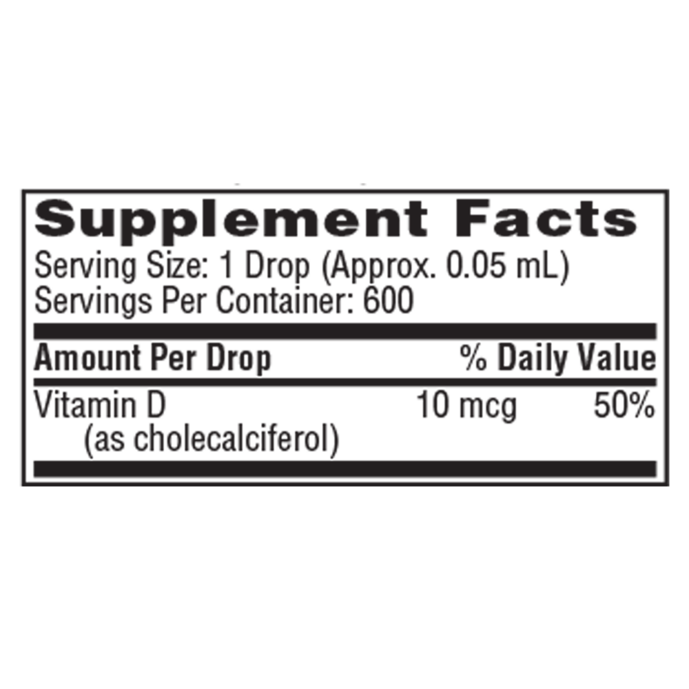 Micellized Vitamin D3 Liquid (10mcg), 30 mL