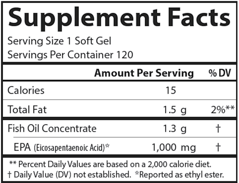 Elite EPA Gems, 120 Softgels