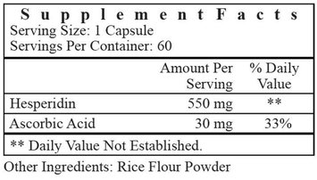 HESPERIDIN, 60 Capsules
