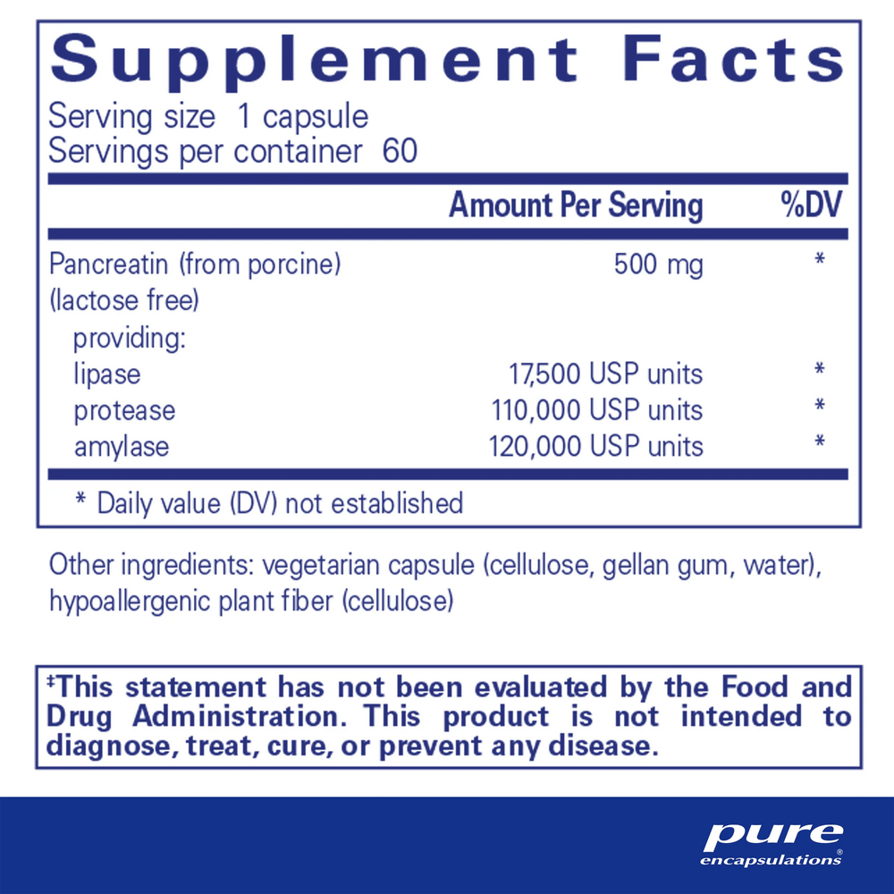 Pancreatic Enzyme Formula , Pure