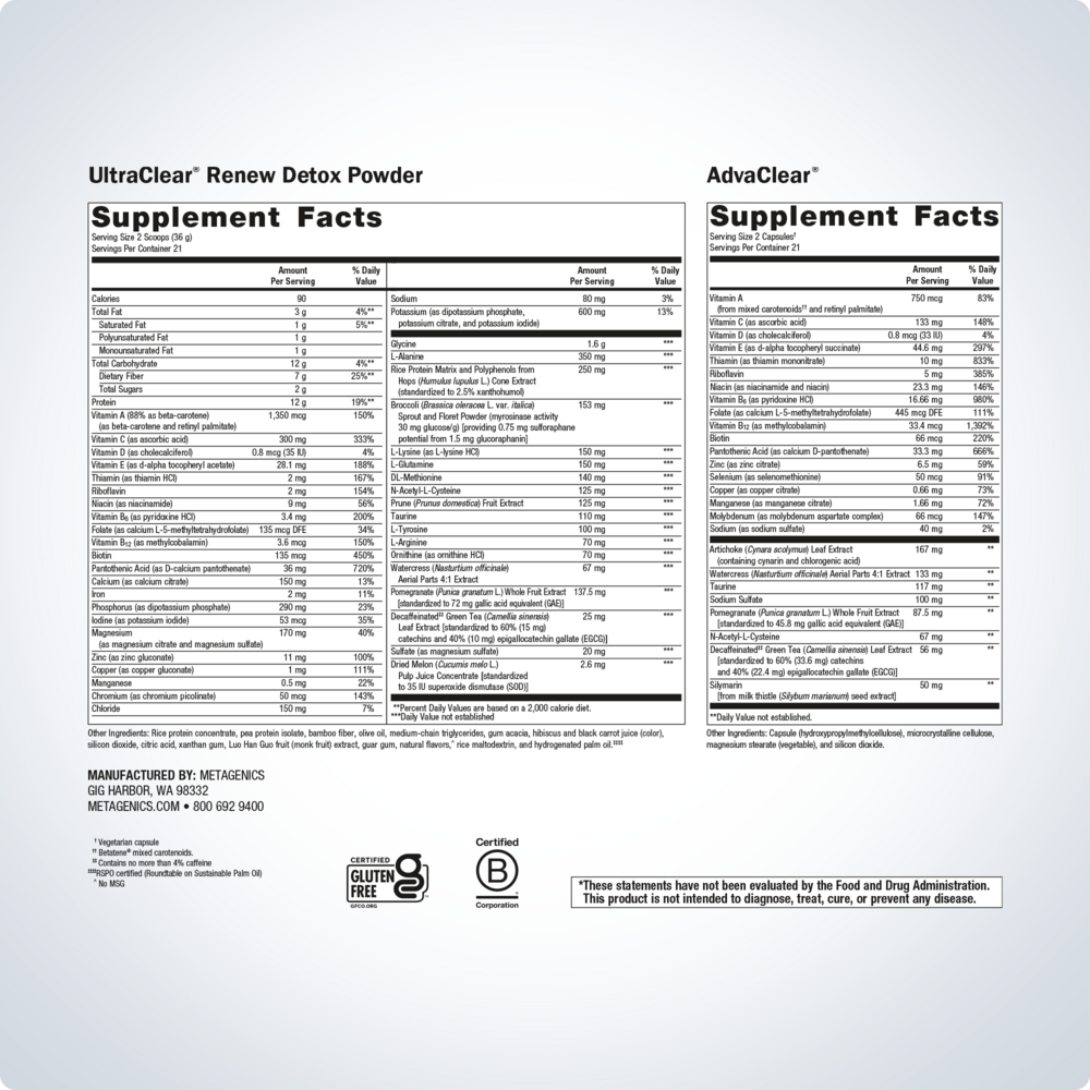 Clear Change®, Berry Flavor, 28.88 Oz (819 g) and 42 AdvaClear Capsules , Emersons Emersons-Alt