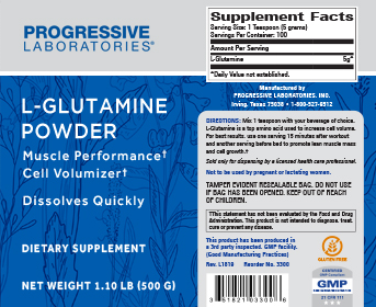 Glutamine Powder, 500 Grams , Brand_Progressive Labs Form_Powder powder Requires Consultation Size_500 Grams