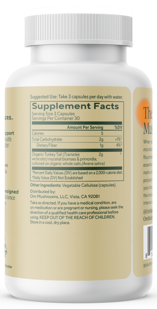 Turkey Tail Mushroom Superfood Capsules, 90 capsules , Form_Capsules