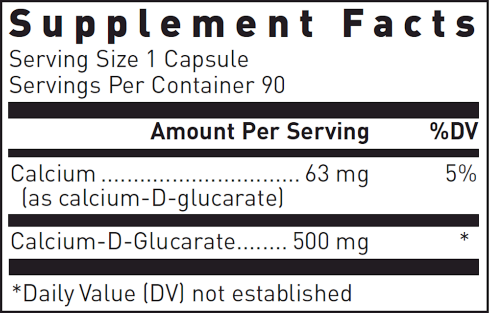 Calcium D-Glucarate, 90 Capsules