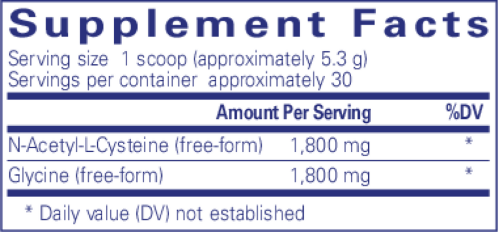 NAC + Glycine Powder, 5.6 Oz (159g) Powder , powder