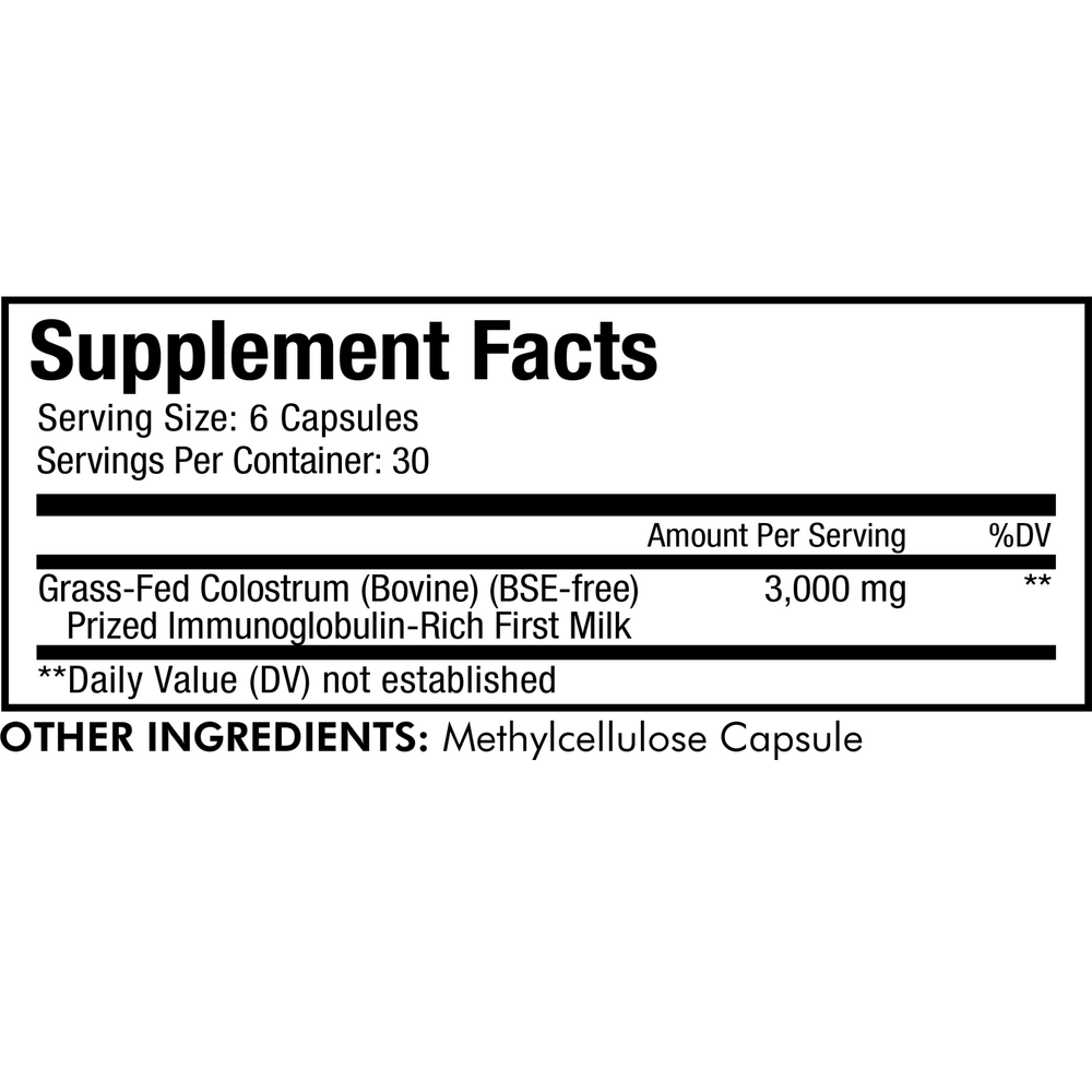 Immuno Colostrum, 180 Capsules