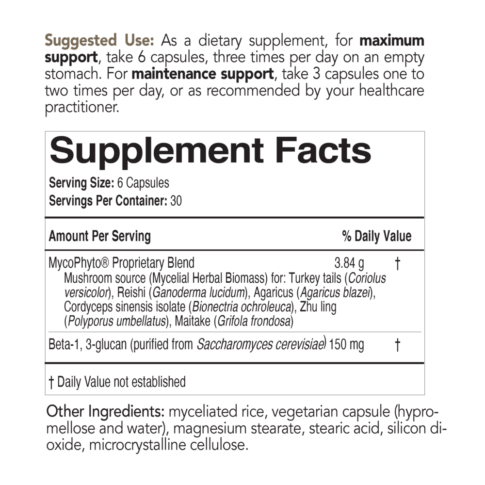 Mycoceutics MycoPhyto, 180 Capsules