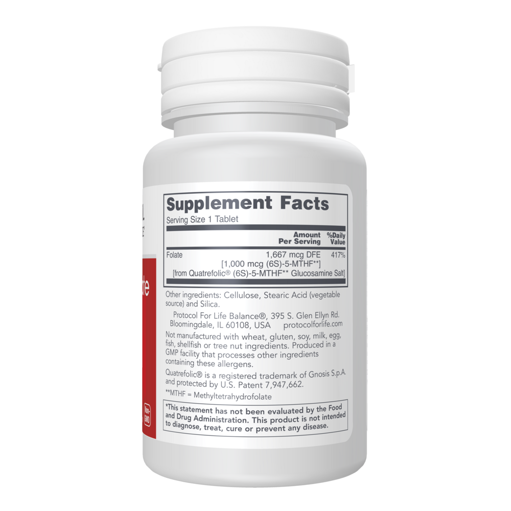 5-Methyl Folate 1,000mcg, 90 Tablets , Brand_Protocol for Life Balance Form_Tablets Requires Consultation Size_90 Tablets tablets