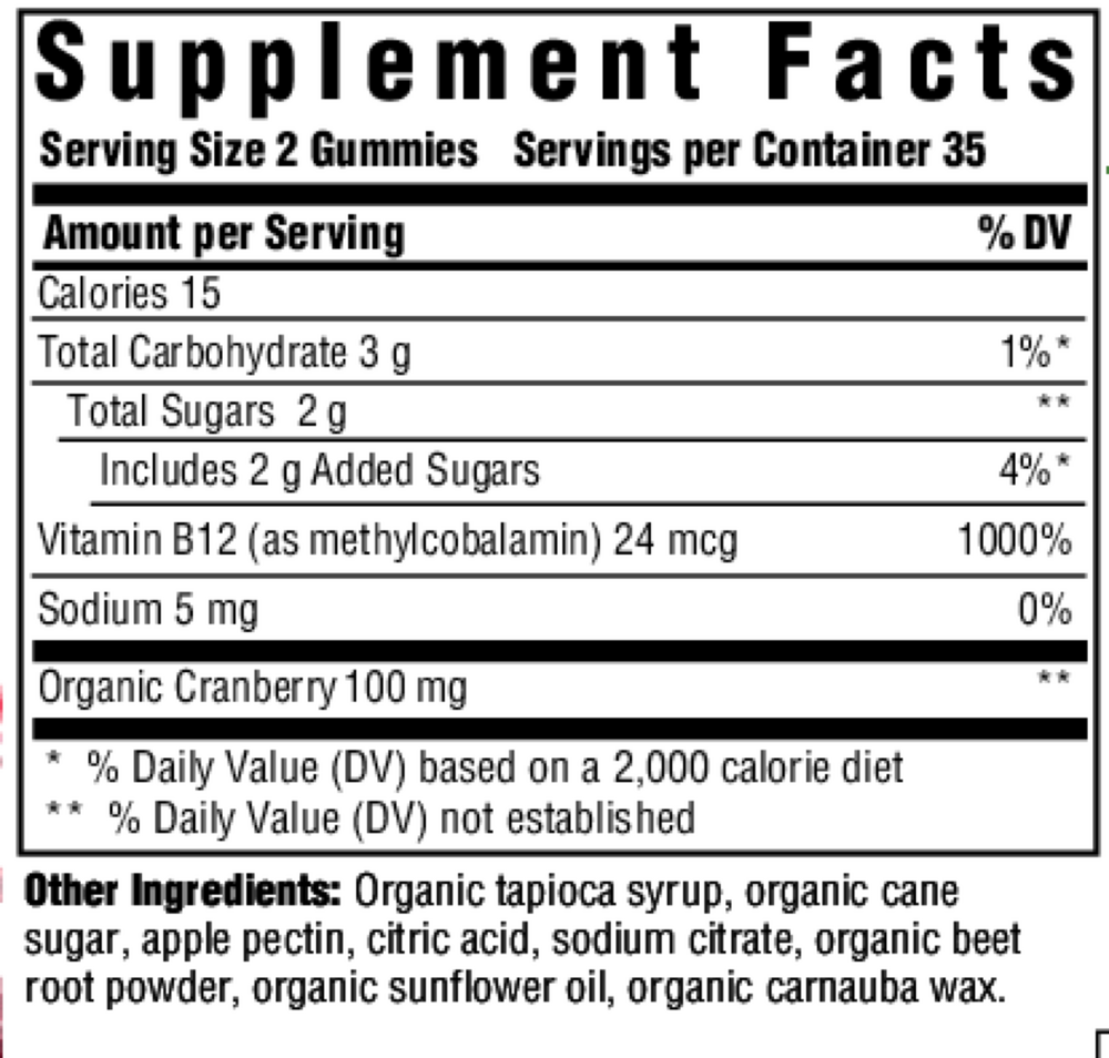 B12 Energy Gummies, Cranberry, 70 Gummies , Form_Gummies
