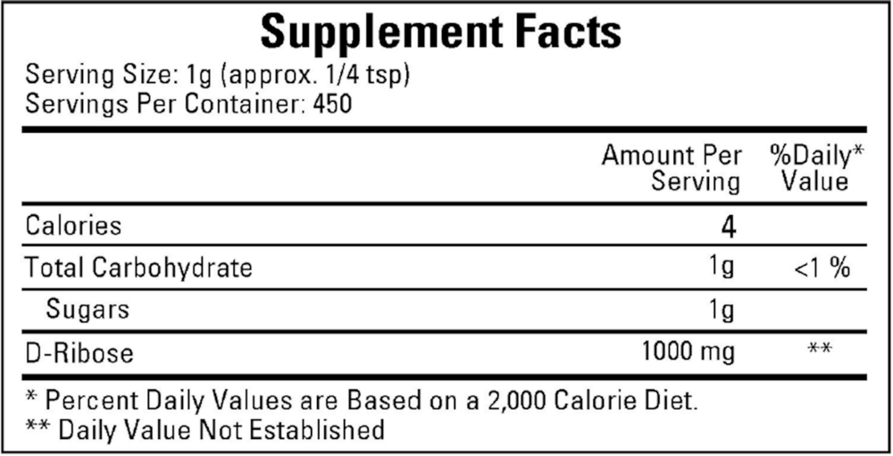 D-Ribose, 450 g Powder