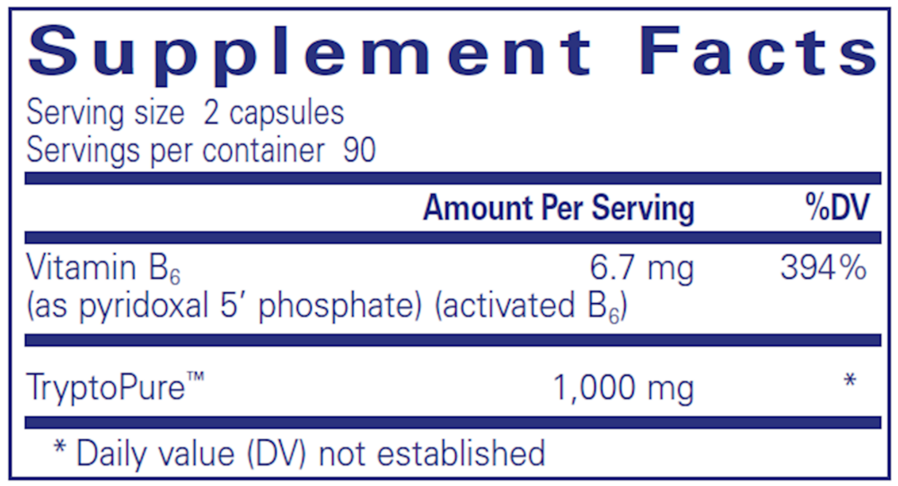 L-Tryptophan, 180 Capsules , Brand_Pure Encapsulations caps Emersons