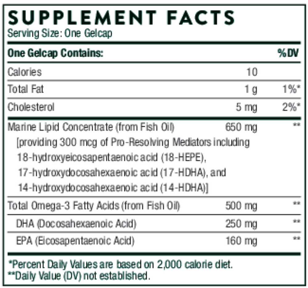 Pro-Resolving Mediators, 60 Capsules , Brand_Thorne Research Form_Capsules Size_60 Capsules