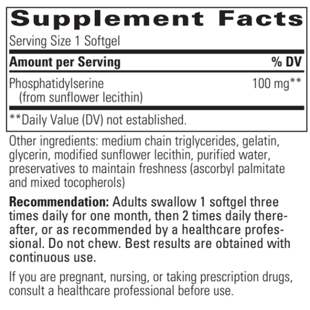 Phosphatidylserine (Soy-Free), 60 Softgels