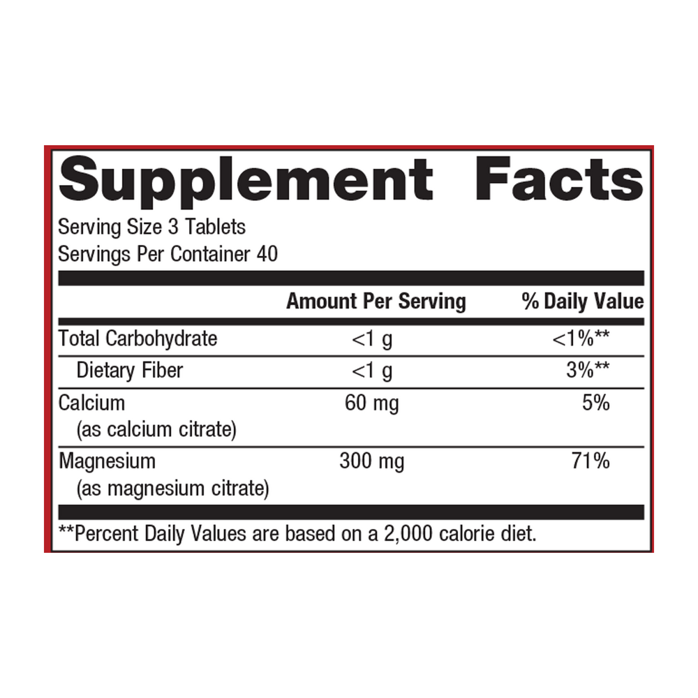 Mag Citrate™, 120 Tablets , Emersons Form_Tablets tabs