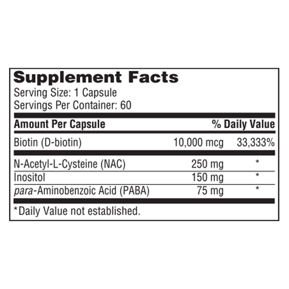 Hair and Nails Formula, 60 Capsules