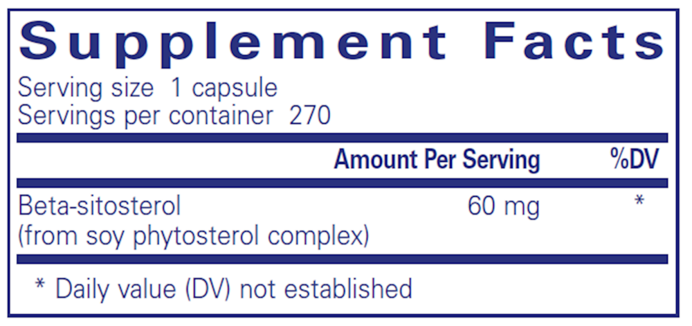 Beta-Sitosterol, 270 Capsules , Brand_Pure Encapsulations caps Emersons Form_Capsules Requires Consultation Size_270 Capsules