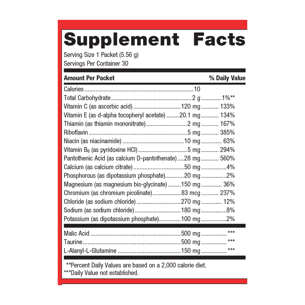 Endura®, Lemonade Flavor, 30 Packets - 5.08 Oz (144 g) Powder , Emersons Emersons-Alt Form_Packets powder