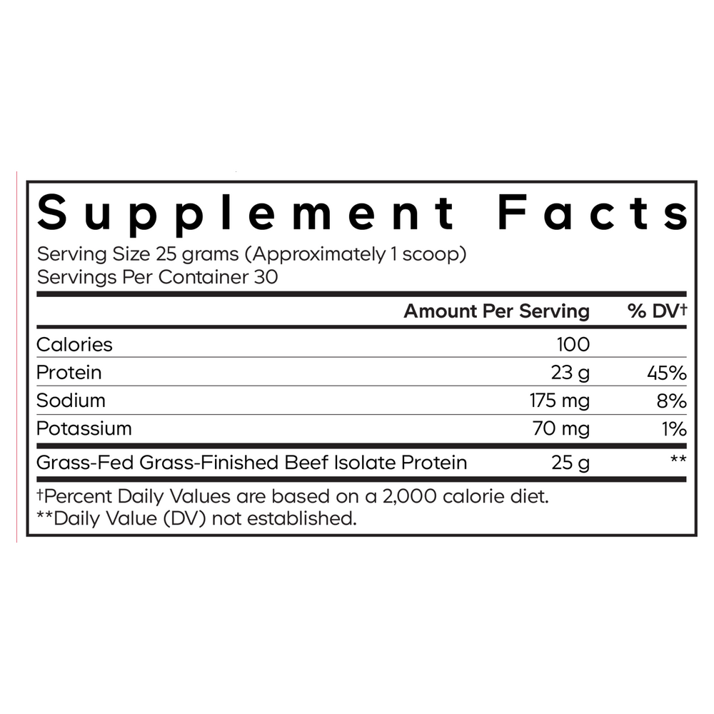 Beef Isolate Protein Powder, 750 g Powder