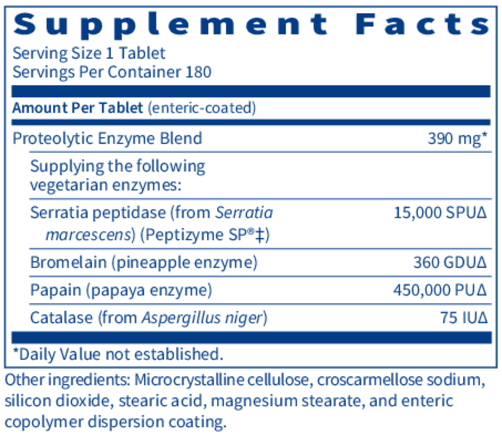 Serralase™, 180 Tablets