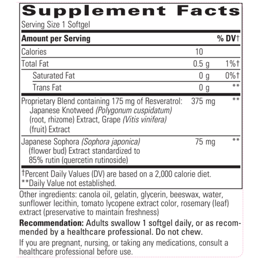 Resveratrol Ultra (High Potency), 60 Softgels