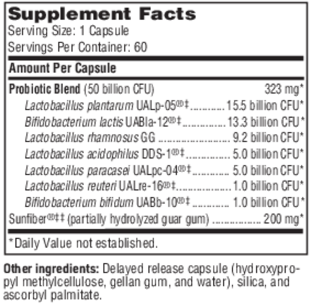 Ther-Biotic® Synbiotic Shelf Stable Probiotic, 60 Capsules