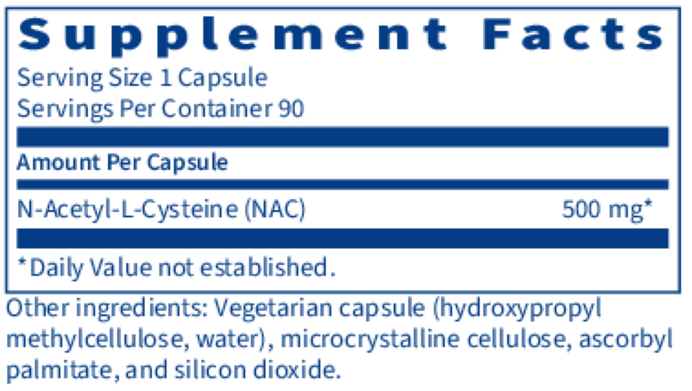 N-Acetyl-L-Cysteine, 600 mg, 90 vegcaps