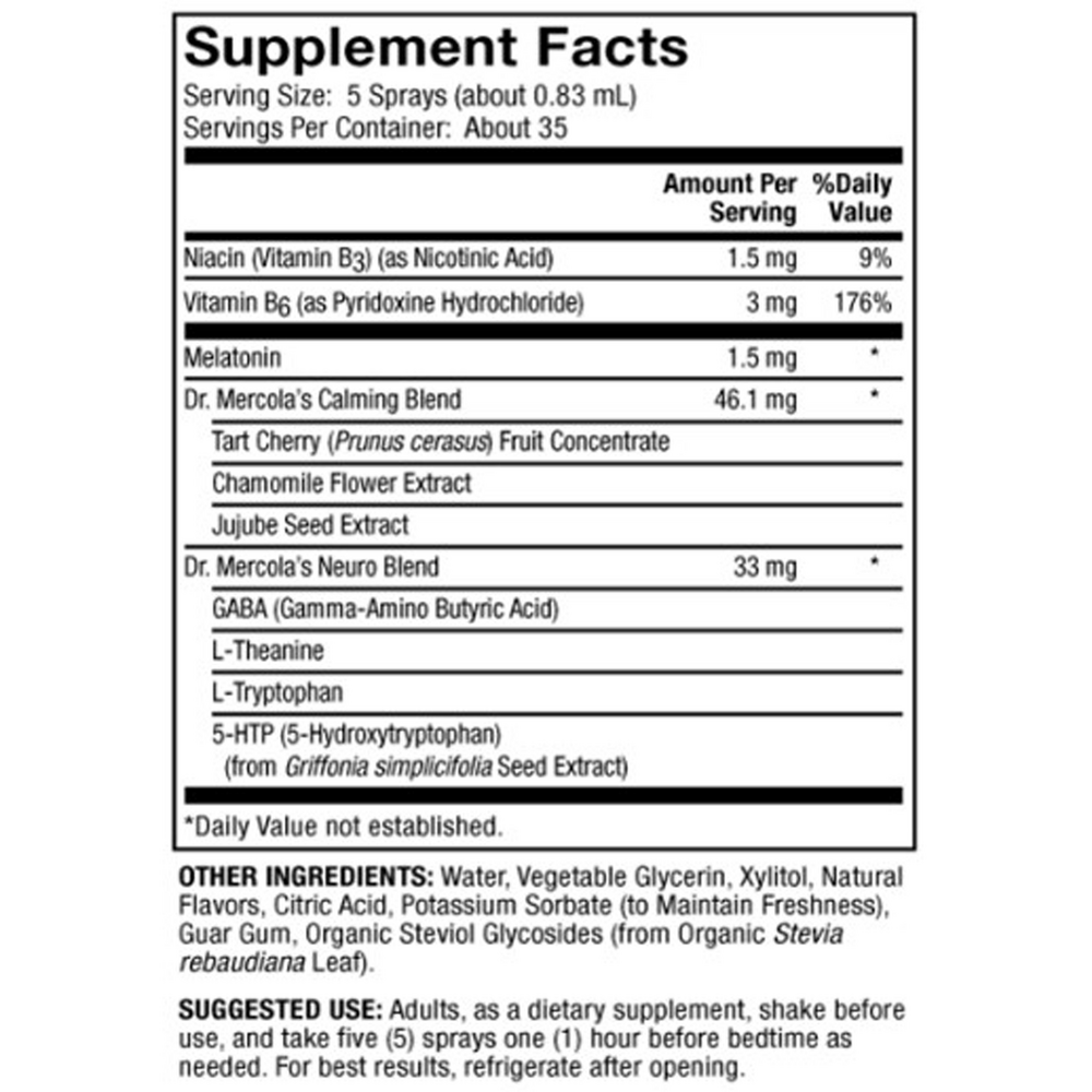 Melatonin Sleep Support Spray, 29 mL Liquid
