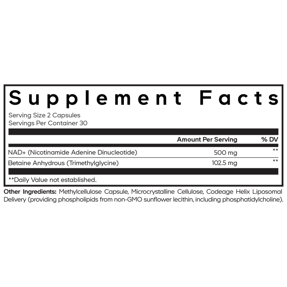 Liposomal NAD+, 60 Capsules