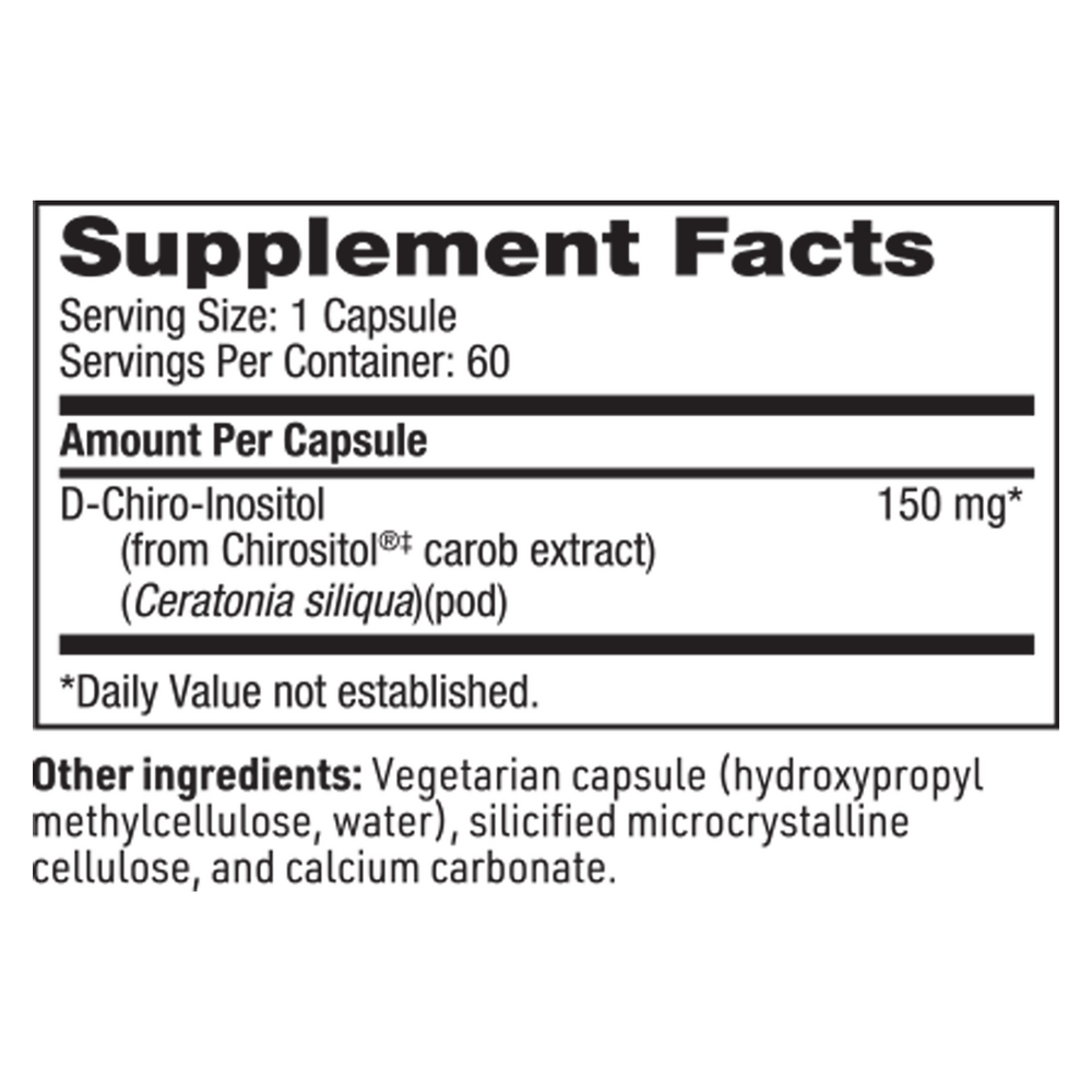 D-Chiro-Inositol, 60 Capsules