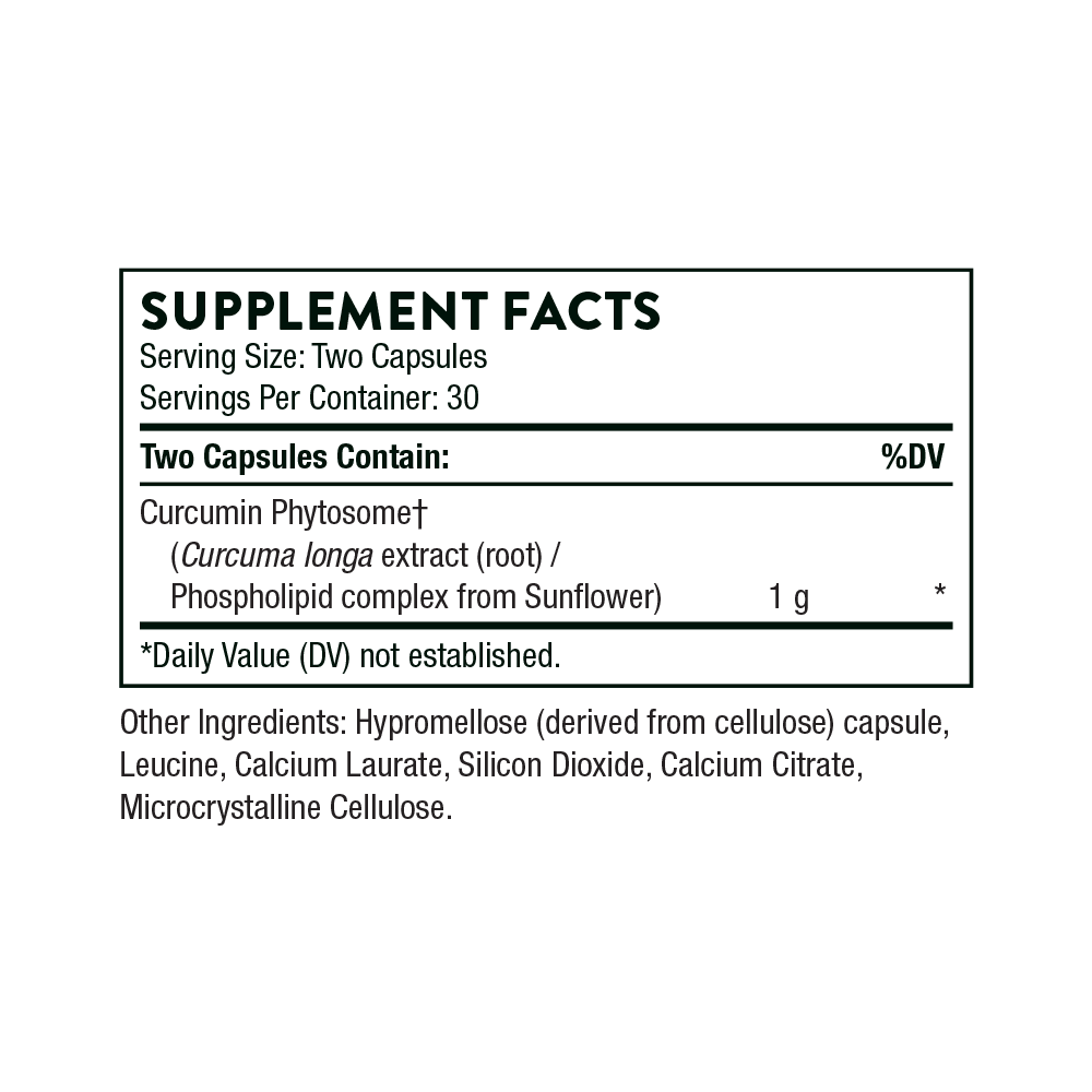 Curcumin Phytosome (formerly Meriva), 60 Capsules , Brand_Thorne Research Form_Capsules Size_60 Capsules