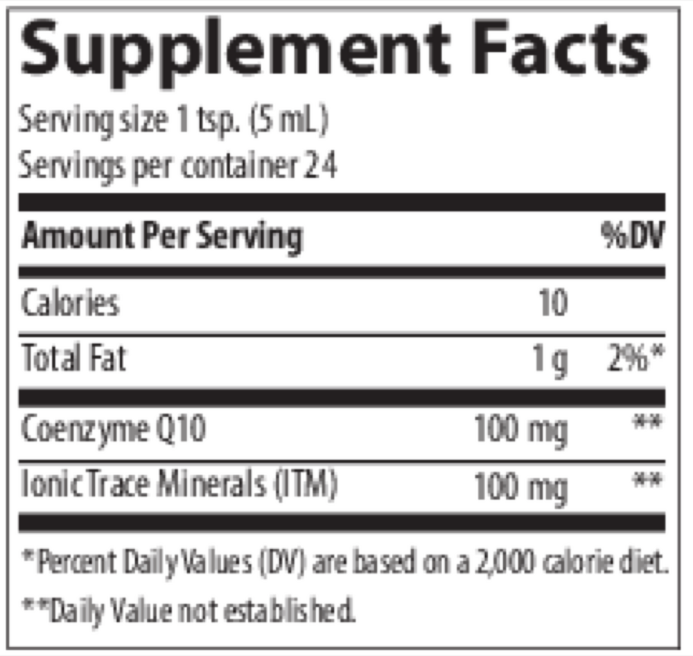 Liquid CoQ10 - 100mg, 118 mL Liquid