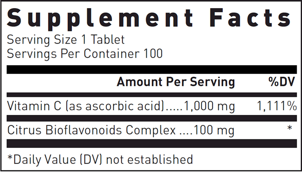 Natural C 1000mg, 100 Tablets
