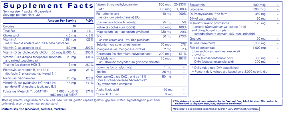 NeuroMood Pure Pack, 30 Packets , Brand_Pure Encapsulations Emersons