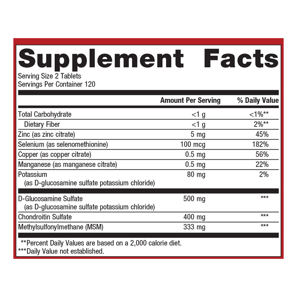 ChondroCare®, 240 Tablets , Emersons Emersons-Alt Form_Tablets tabs