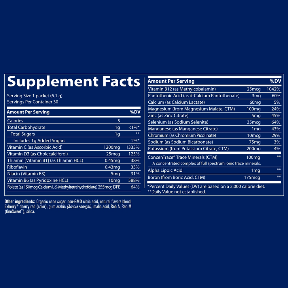 Electrolyte Stamina Power Pak - Raspberry, 30 Packets