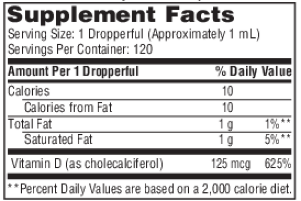 Vitamin D3, 5000 IU, 120 mL