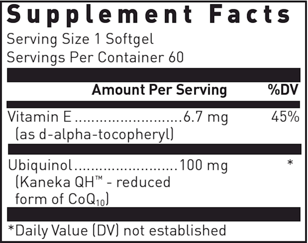 Ubiquinol-QH w/Vesisorb, 60 Softgels