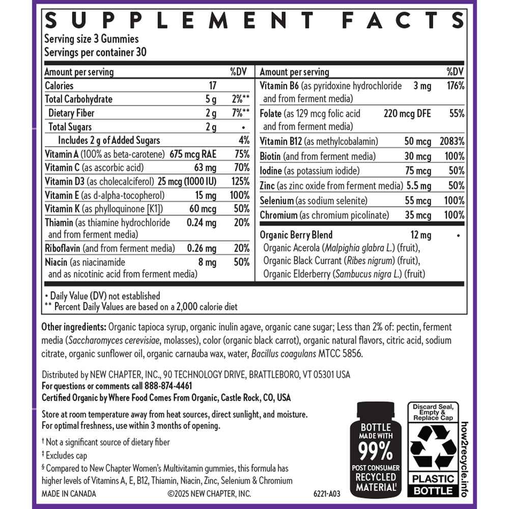Women's 50+ Multivitamin Gummies, 90 gummies
