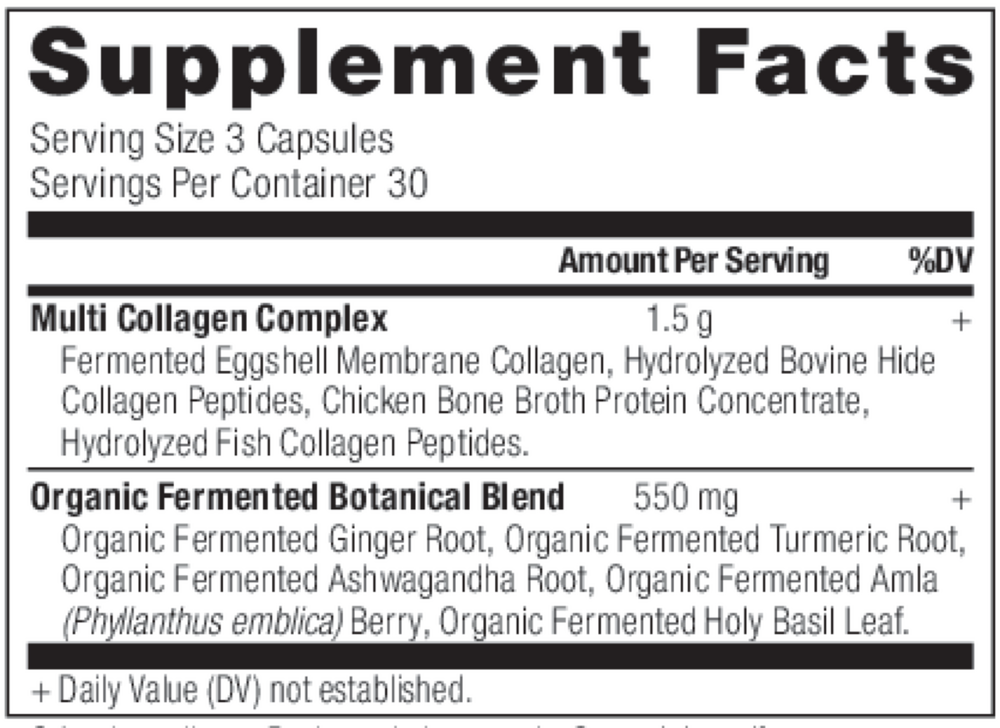Ancient Nutrition Multi Collagen Capsules - supplement facts