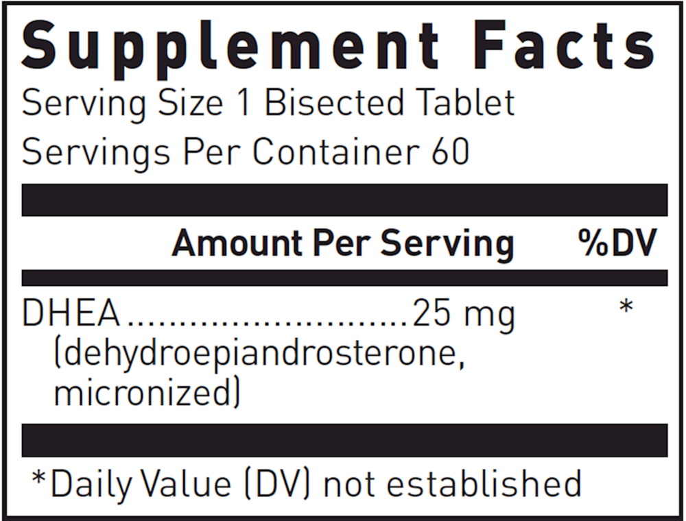 DHEA 25mg (Dissolvable Tablet), 60 Tablets