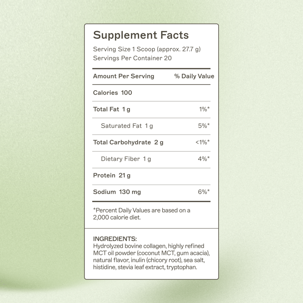 Amy Myers MD Paleo Protein Salted Caramel - supplement facts
