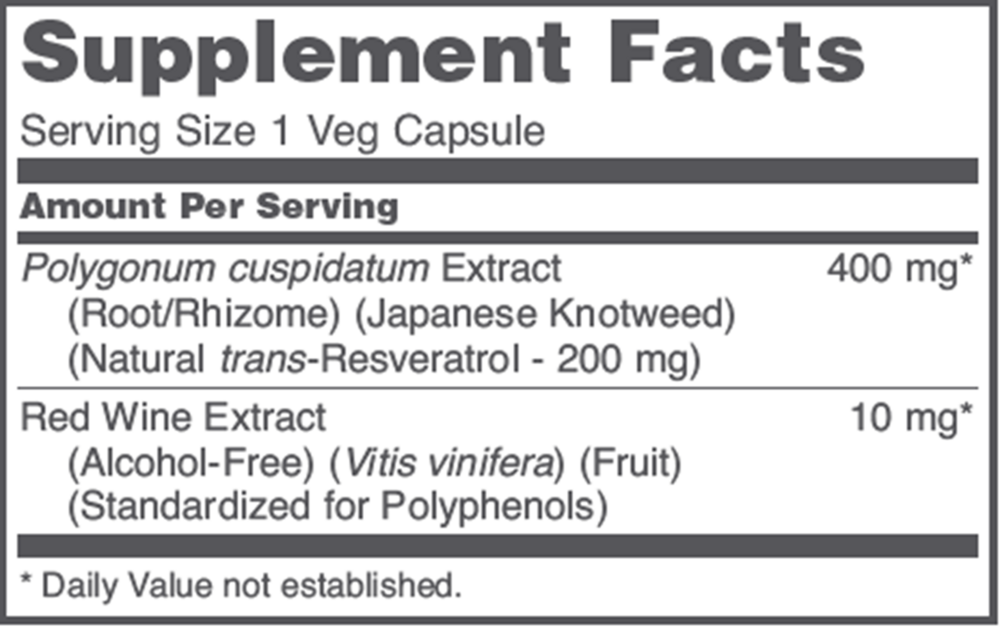 Resveratrol 200mg, 60 Capsules , Brand_Protocol for Life Balance capsules Form_Capsules Requires Consultation Size_60 Capsules