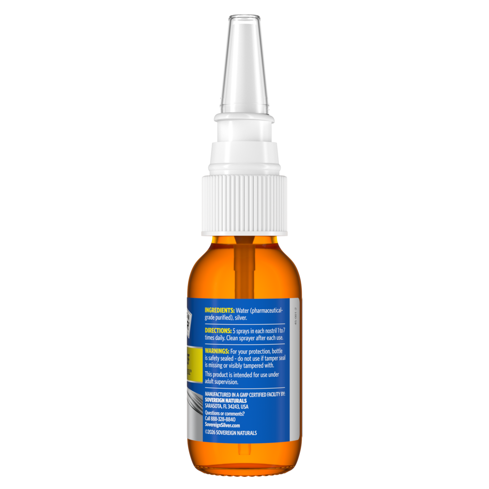 Bio-Active Silver Hydrosol™, 10 ppm, Vertical Spray, 1 Fl Oz (29 mL) Liquid — label