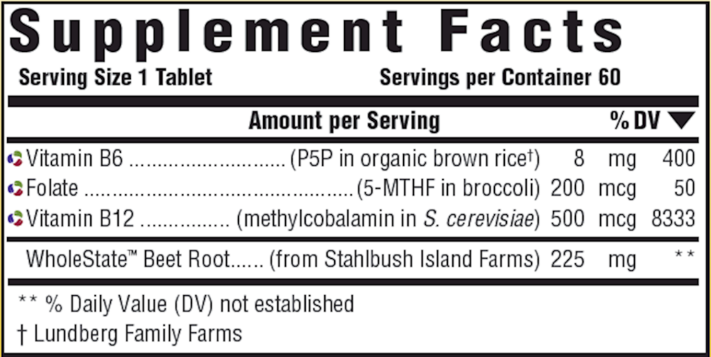 Methyl B12 Active Coenzyme Form of B12, 60 Tablets , Brand_MegaFood Form_Tablets Size_60 Tabs tabs